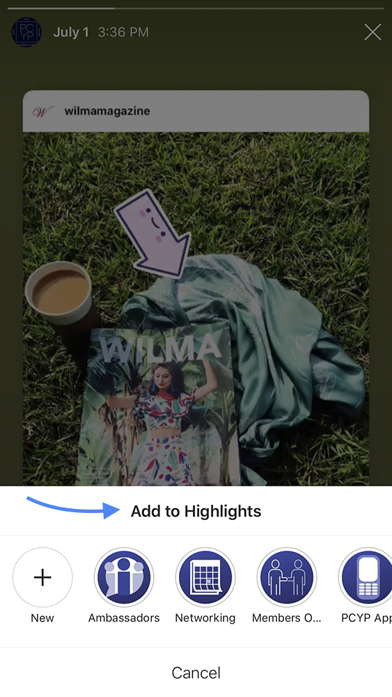 How to Add an Instagram Story Image to Highlights