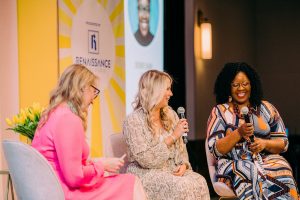 Lindsay Harkey, Live Oak Bank and Sheri Shaw, UNCW at Rise and Shine Conference 2019